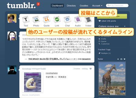 ダッシュボードの概要